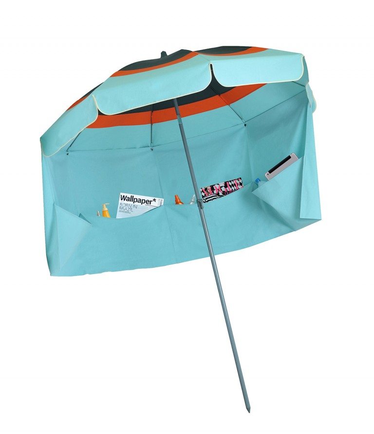 parasol plage pas cher Lacanau Accessoire de soleil - parasol avec jupe coupe-vent