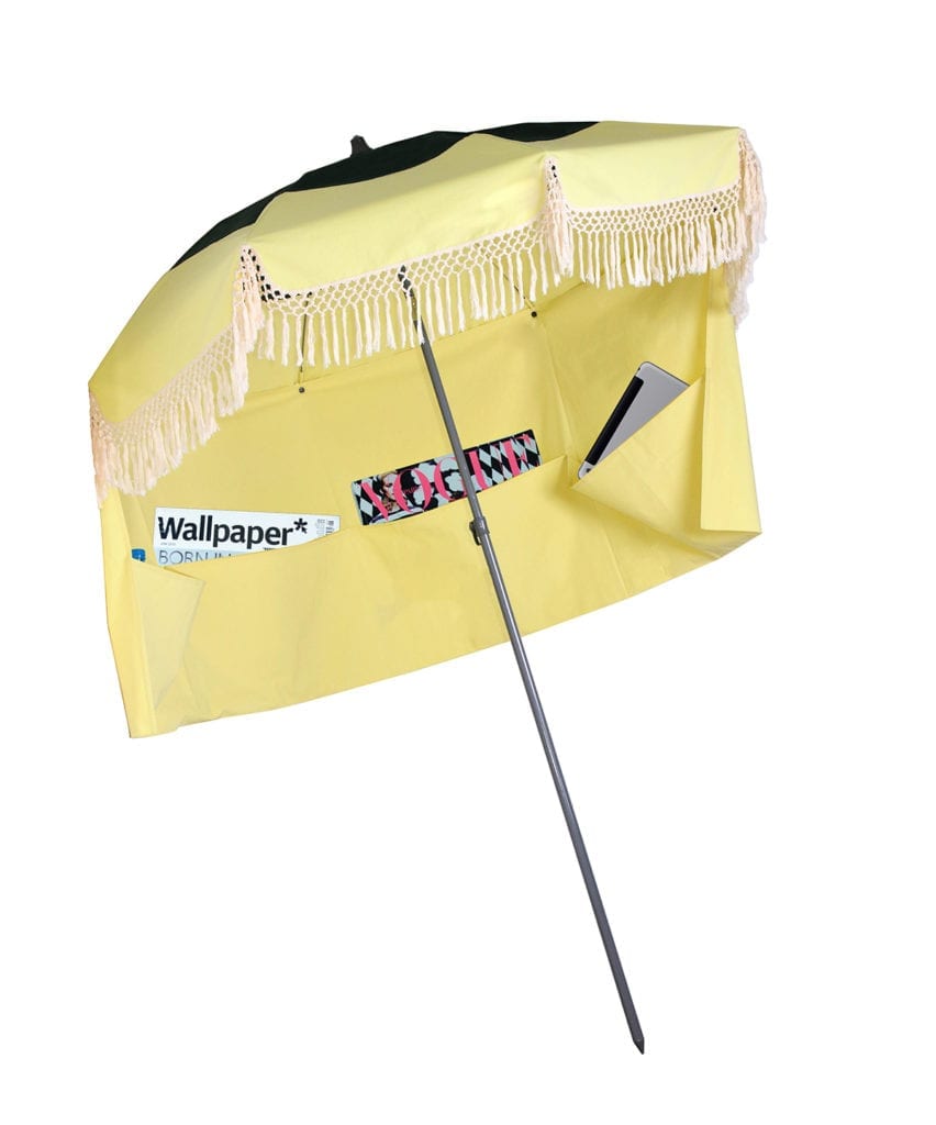 vert bouteille jaune pale palm spring Parasol de plage