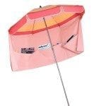 parasol de plage Miami avec jupe antivent Accessoire de Soleil