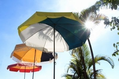 Parasol de jardin inclinable Accessoire de Soleil pour profiter du printemps